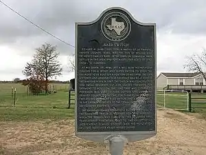 The former site of Rabb Switch is on US 90A west of Sublime, Texas.