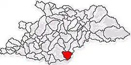 Location in Maramureș County