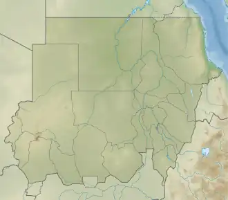 Jebel Moya is located in Sudan