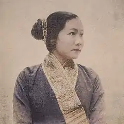 Image 10Lao princess wearing gold embroidery (from Culture of Laos)