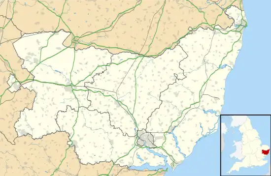 RAF Bawdsey is located in Suffolk