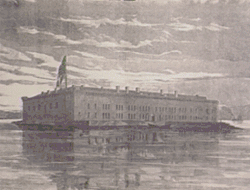 Image 9An 1861 engraving of Fort Sumter before the attack that began the Civil War (from History of South Carolina)