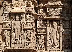 Reliefs on Guda Mandap.