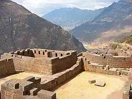 View of the Sacred Valley from the Intiwatana.