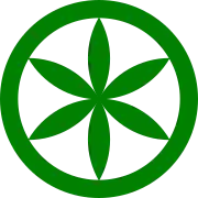 Green-on-white "Sun of the Alps" as used by the Lega Nord and in Padanian nationalism