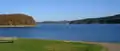 View of the dam from one of the campsites on the West bank