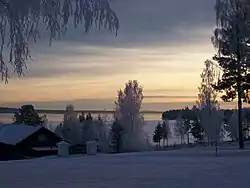 Sunset over Orsasjön