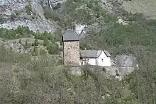 Formerly castle Surcasti, now Church of S. Luregn/St. Lorenz