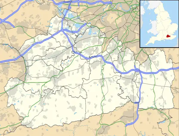 Dippenhall is located in Surrey