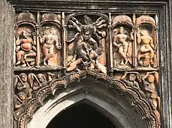 Terracotta decoration in a Surul temple