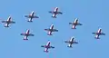 IAF Surya Kiran aerobatic team at Aero India 2009