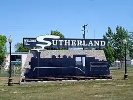 Sutherland entrance sign