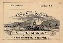 Sutro Library bookplate