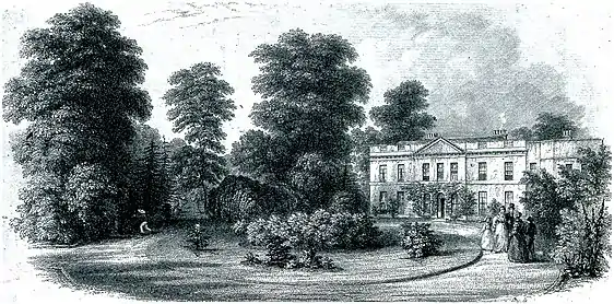 Sutton Court, the remodelled manor house, 1844