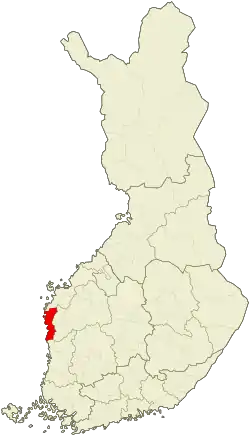 Location of Sydösterbotten