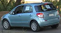 Rear view of Suzuki SX4 hatchback (Chile)