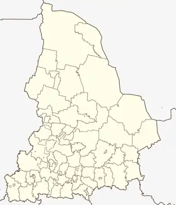 Makhnyovo is located in Sverdlovsk Oblast