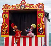 Image 75A traditional Punch and Judy booth, at Swanage, Dorset, England (from Culture of England)