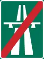 End of motorway