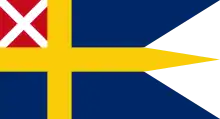 Naval Ensign 1815–1844(during Union with Sweden, also used by the Swedish Navy)