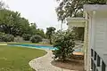 The pool at the LBJ Ranch was installed in 1955 after then Senator Johnson's heart attack. He was supposed to use it for exercise, but Mrs. Johnson spent far more time in the water.