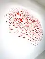 Mural painting Swirl, 2013, Detailed view 2