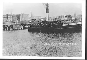 Approaching Circular Quay, 1920s