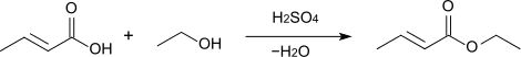 Preparation of crotonate esters.