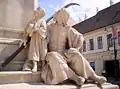 Monument to Kossuth on Klauzál Square in Szeged