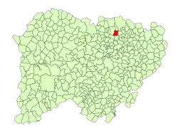 Location of Calzada de Valdunciel