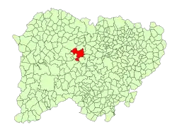 Location in Salamanca