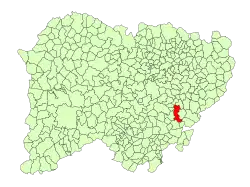 Location in Salamanca