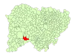 Location in Salamanca