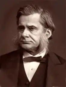 Black-and-white photographic portrait of Thomas Henry Huxley