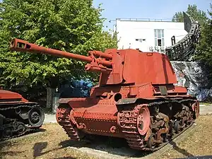 The Romanian TACAM R-2 tank destroyer which mounted a ZiS-3 gun.