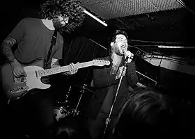 Joe Trohman (left) and Keith Buckley performing with the Damned Things in 2010