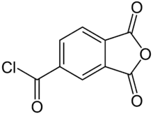 Structural formula of trimellitic anhydride chloride