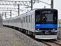 Set 61601 undergoing test running on the Tobu Nikko Line, April 2013