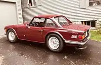 TR6 with factory steel hardtop