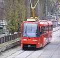 TATRA ČKD K2S (Little Big City promotion) #7108, Hlavná stanica (main railway station)