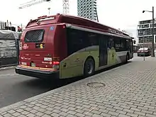 Image 62Electric buses are becoming common in some places. Pictured is an example from Toronto. (from Transit bus)