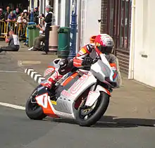 Michael Rutter breaks the 100 mph lap barrier in practice 4 June 2012.