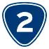 Provincial Highway 2 shield}}