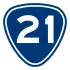 Provincial Highway 21 shield}}