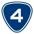 Provincial Highway 4 shield}}