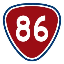 Provincial Highway 86 shield}}