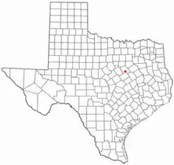 Location of Abbott, Texas