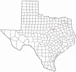 Location of Covington, Texas