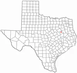 Location of Fairfield, Texas