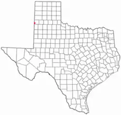 Location of Farwell, Texas